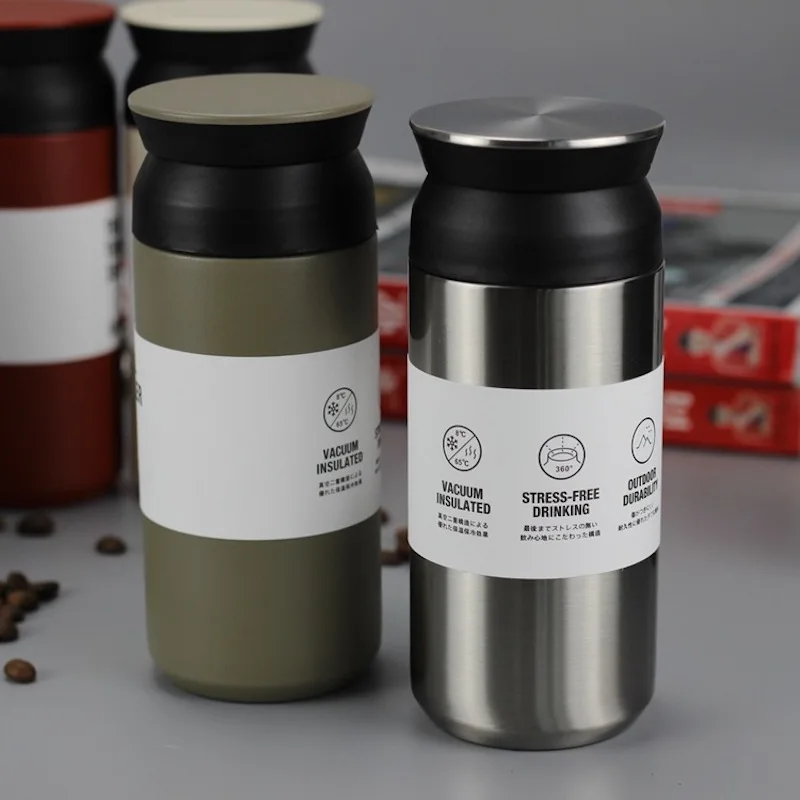 

350/500ML Stainless Steel Coffee Mug Leak-Proof Thermos Travel Vacuum Flask Vacuum Flask Insulated Cup Milk Tea Water Bottle