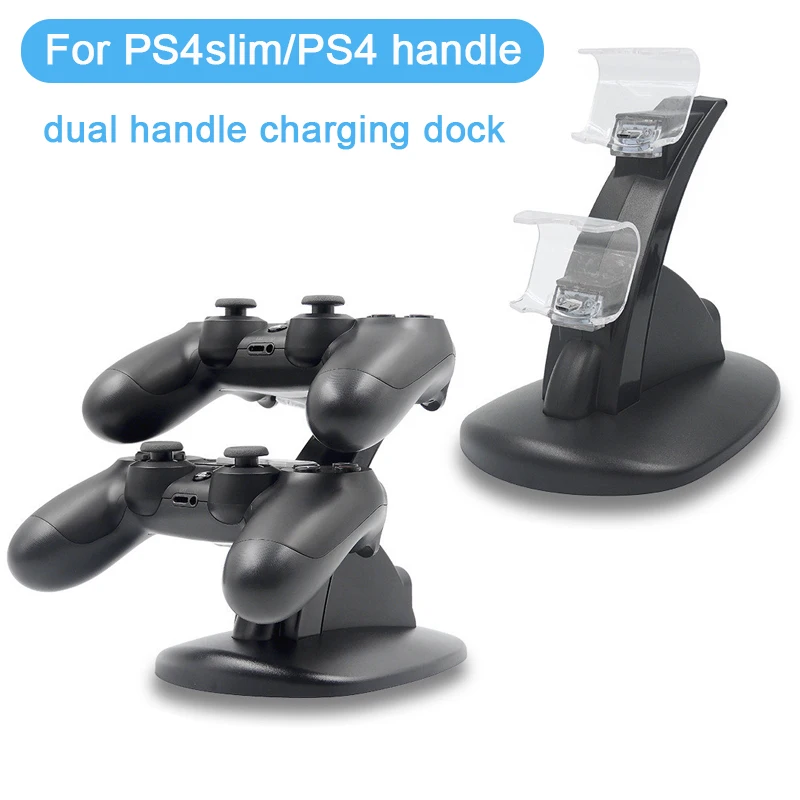 Зарядная док-станция с двумя ручками для PS4 беспроводное зарядное устройство