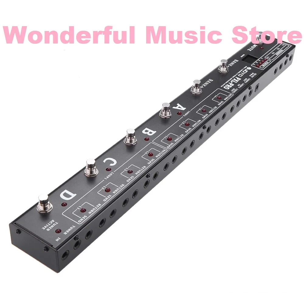 

Программируемая педаль JOYO PXL-PRO, система группировки 32, наборы эффектов, петлевой канал, Дуральный 4-канальный FX