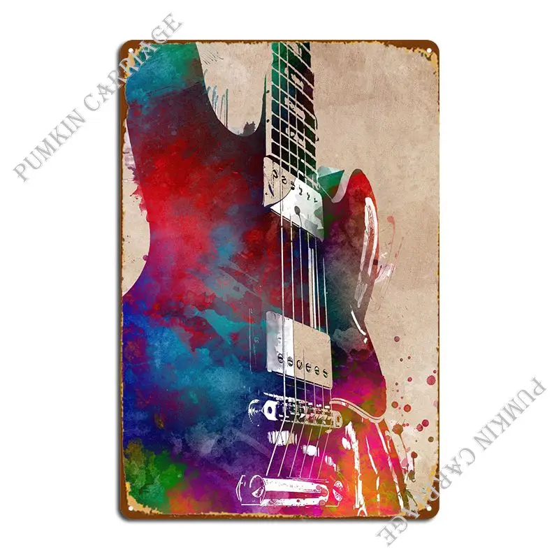 

21 металлический плакат на гитару, настенная пещера, бар, пещера, кинотеатр, Фреска, жестяной плакат