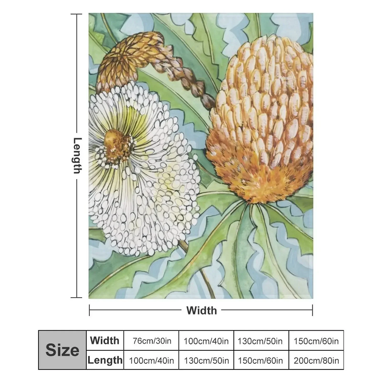 Banksia Фланелевое одеяло для путешествий