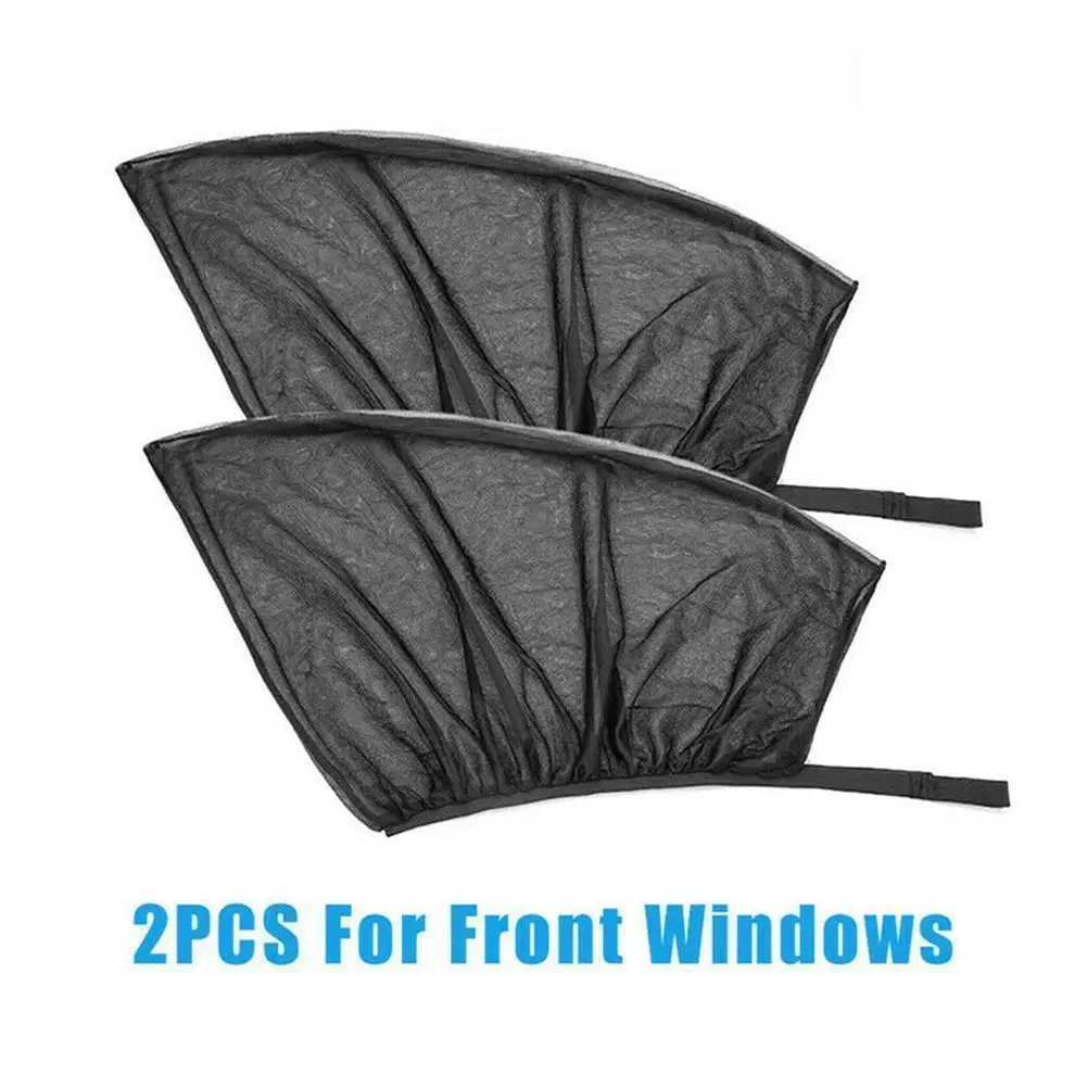 

2pcs Car Styling Accessories Sun Shade Auto UV Protect Curtain Side Window Sunshade Mesh Sun Visor Soft Mosquito Cover