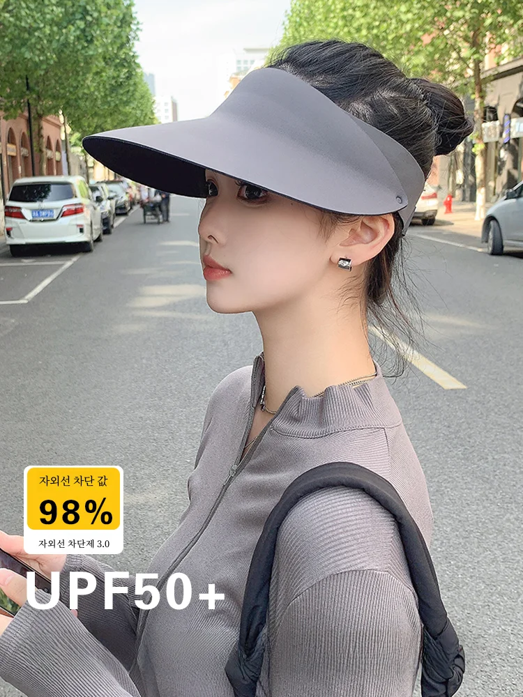 Женская Солнцезащитная шляпа Новинка лета 2024 УФ-защита бесшовная модная