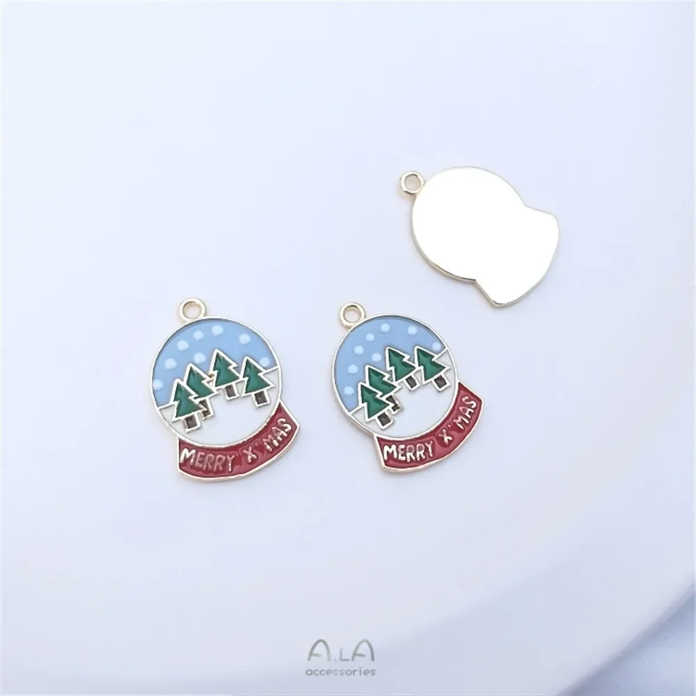 14-каратное золото капля масла рождественская серия снеговик подарок елка