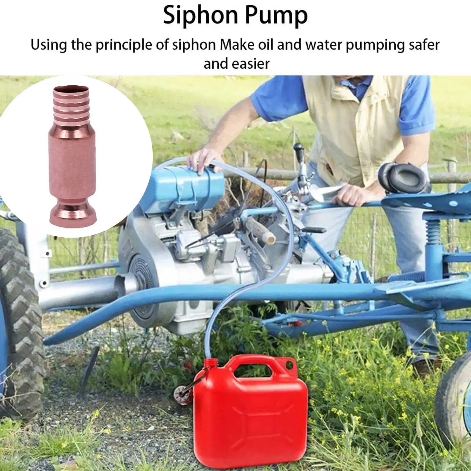 

1Pcs Copper Siphon Filler Pipe Manual Pumping Oil Pipe Shaker Connector Gasoline Siphon Siphon Fittings Water Fuel P7I3