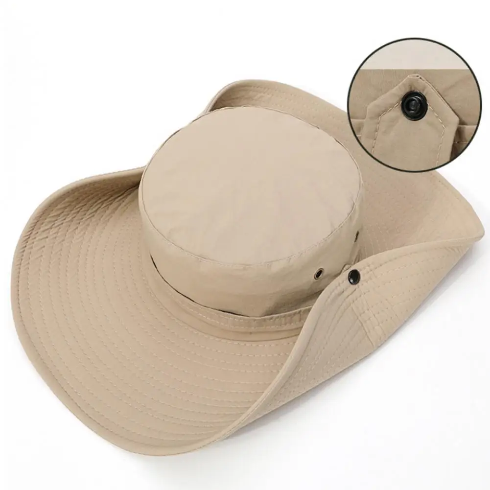 

Chic Beach Hat Pure Colors Lightweight FishermanHat Durable Men Cap