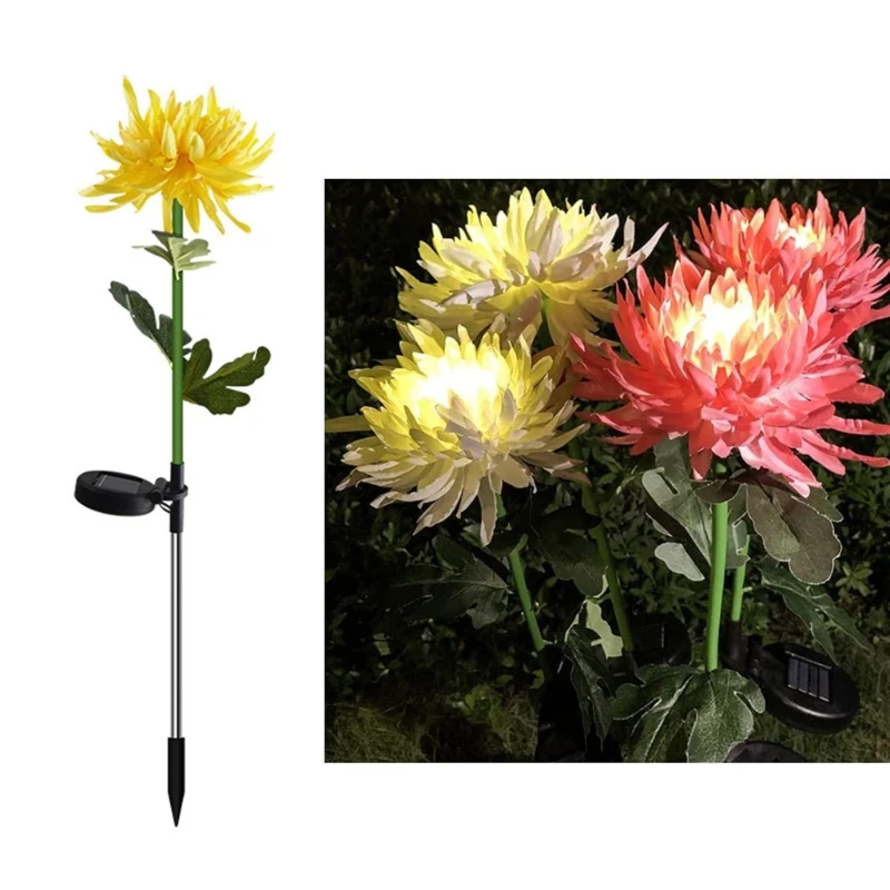 

Waterproof IP65 Solar In-Ground Lights Solar Chrysanthemum Garden Lights for Outdoor Garden Patio Landscape Decorations KXRE