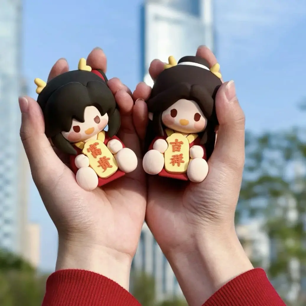 Фото Аниме Tian Guan Ci Fu Safety Series Xie Lian Hua Cheng, милое украшение для рабочего стола, экшн-фигурка, игрушка в подарок №3