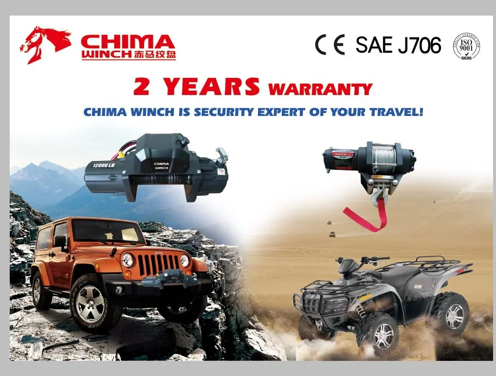 Новейшая лебедка для восстановления Chima 12000 фунтов 12 В постоянного тока