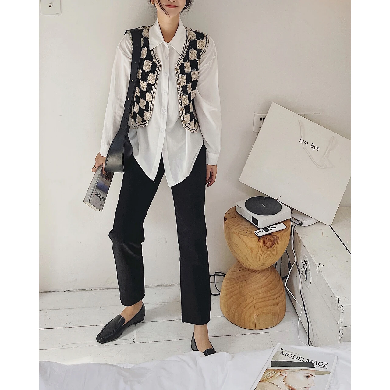 

2022 Women Cotton Linen Vest Top Y2k Clothes Cardigan Sleeveless Jacket Sweatshirt Vintage Korean Fashion Oem Knitted New Check