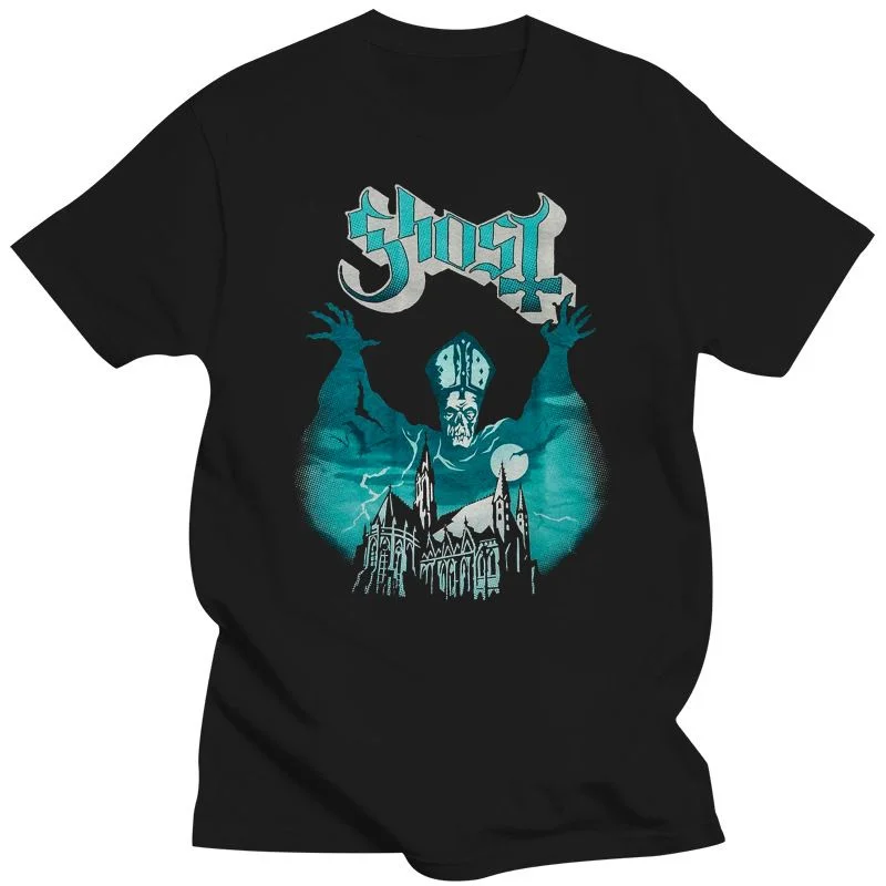 

Top Tee For Sale Natural Cotton Tee Shirts Ghost Bc Men's Opus Eponymous Album Cover T-shirt Streetwear