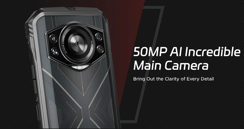 Doogee S Cyber Cpu T606 2025 Гц 120 дюйма Android 14 6 58 мАч 3G телефон 20 Гб ОЗУ 10800 ПЗУ