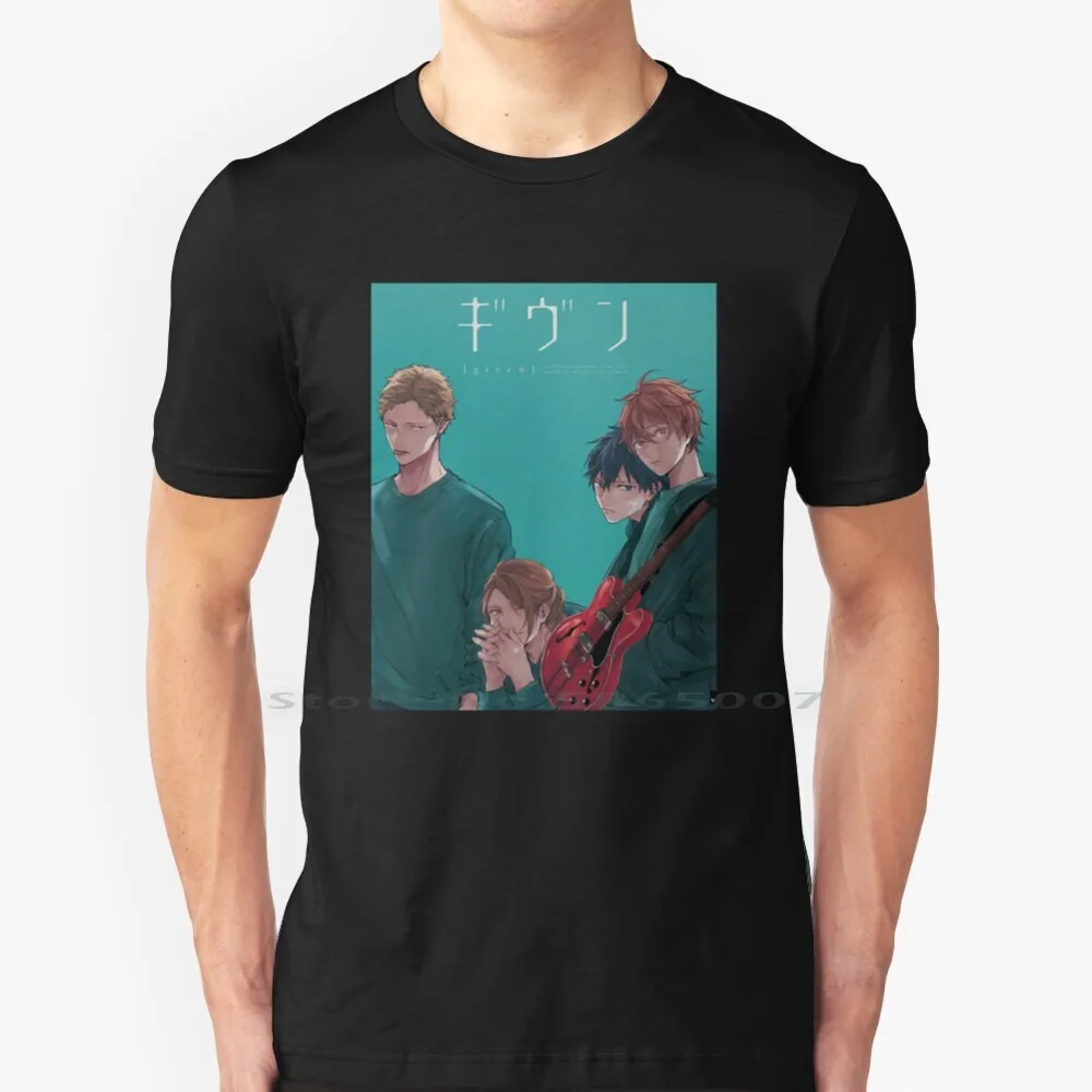 

Given T Shirt 100% Cotton Sleeve Yaoi Manga Sees It Mafuyu Haruki Ritsuka Akihiko Uenoyama Given Anime Boys Love Bl Big Size