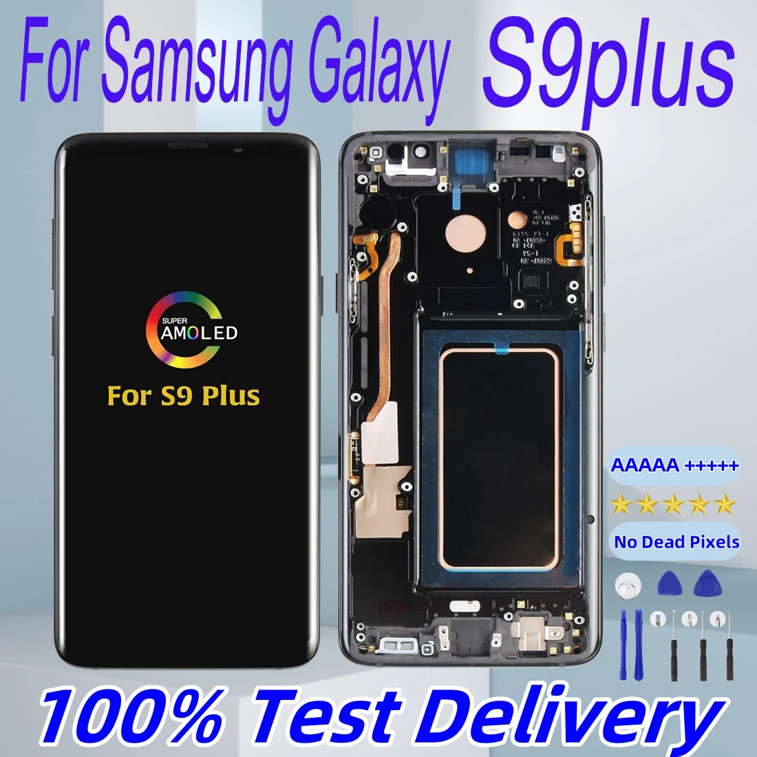 Совместимый TFT ЖК-экран Samsung Galaxy S9 Plus с емкостным сенсорным дисплеем замена