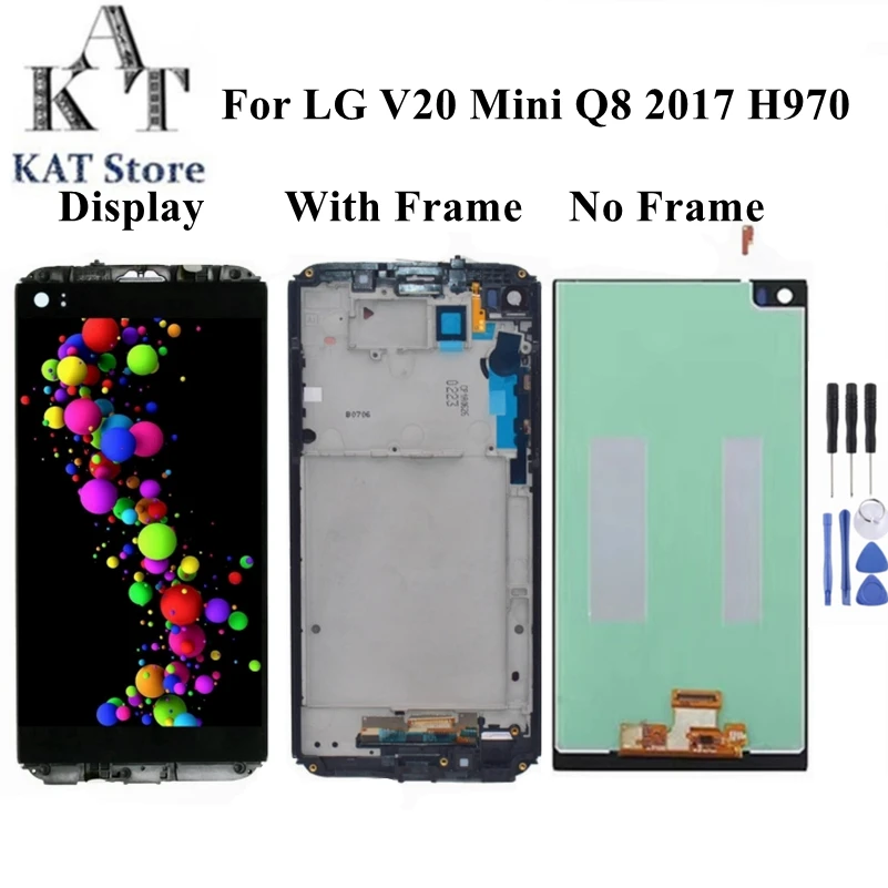 

ЖК-дисплей 5,2 дюйма с сенсорным экраном для LG V20 Mini Q8 2017 H970, ЖК-дигитайзер в сборе с рамкой, запасная часть для телефона