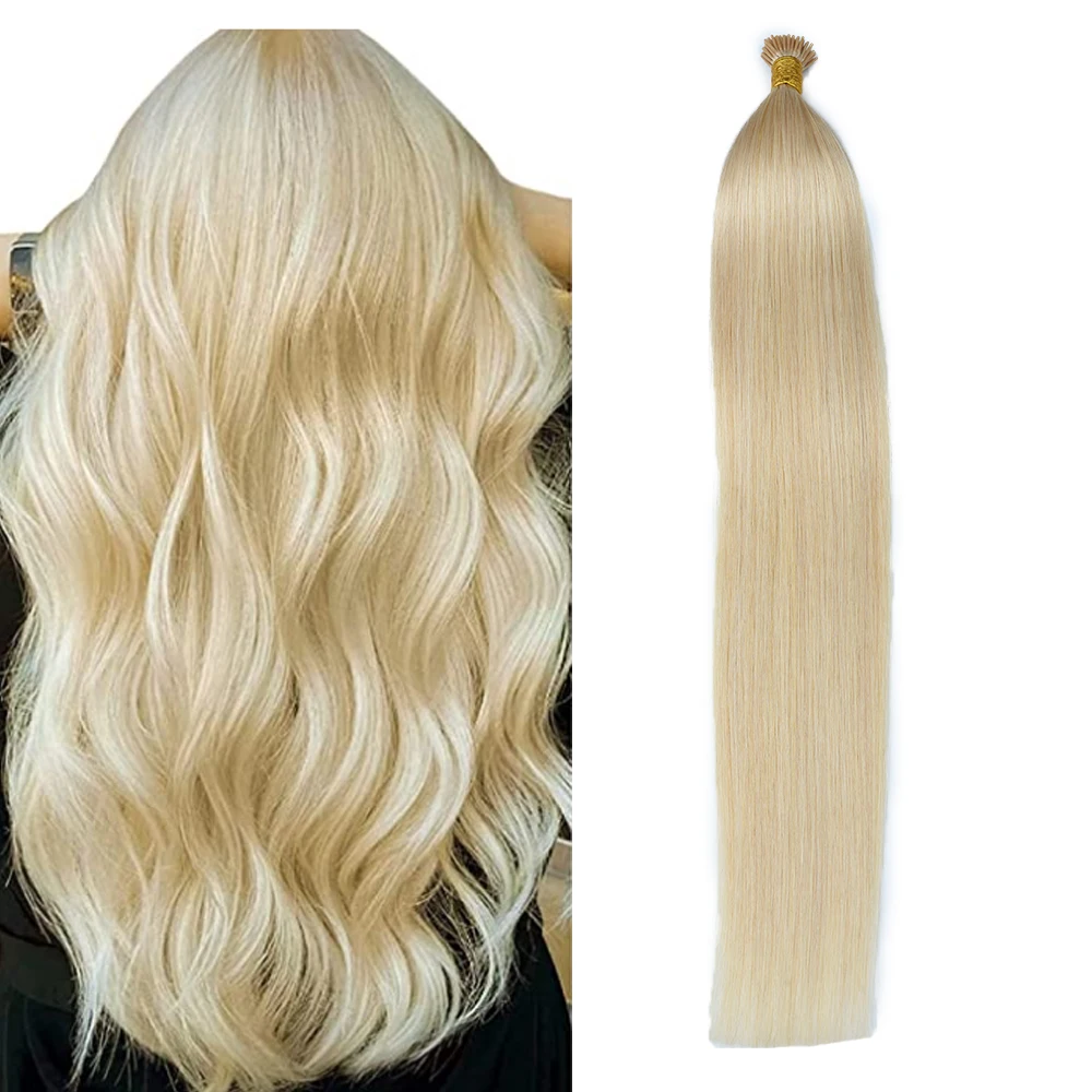 Best Quality I Tip Ring Extensions Human Hair 100% Prebonded Fusion Hair Extensions