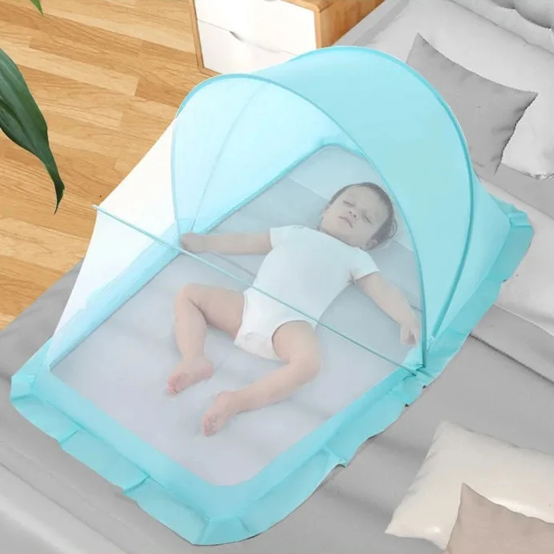 Foldable Crib Mosquito Net Encrypted Mesh Universal Mosquito Cover Large Space Newborn Baby Bed Mosquito Cover Baby Bedding