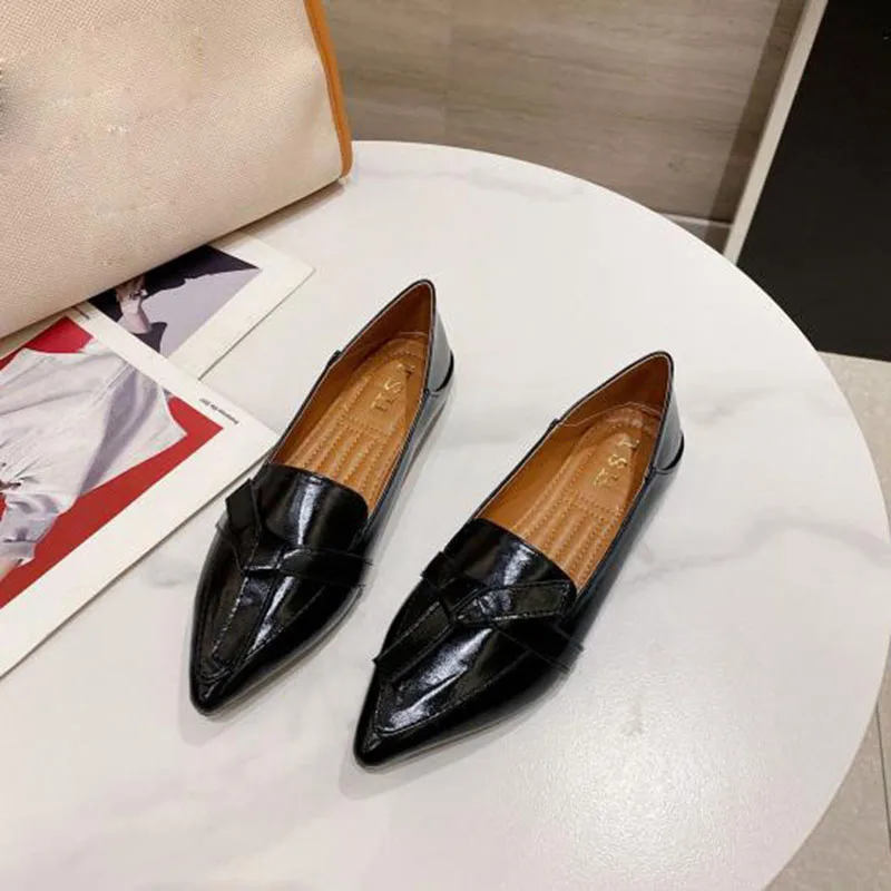 Fashion Flats Office Lady Shoes Elegant Women Flats Pointed toe Casual Woman Footwear New 2022 Plus Size 41