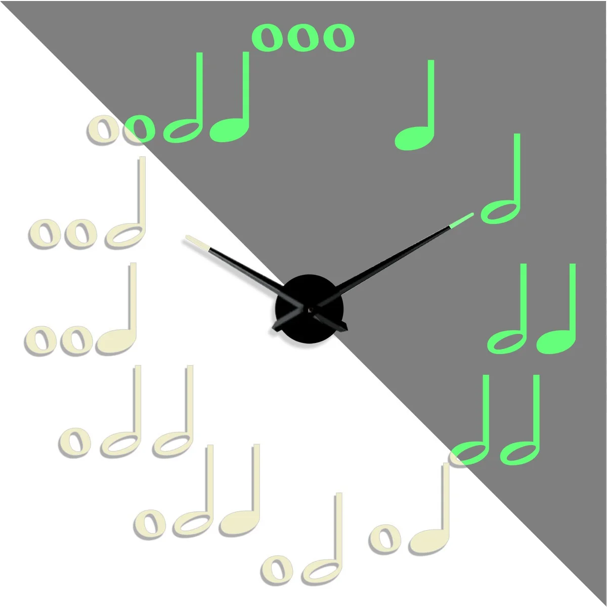 

Музыкальные ноты DIY креативные разные бескаркасные Светящиеся Настенные часы украшение для дома современные подарки