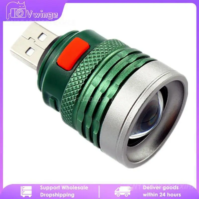 

Ultra Bright Portable USB Flashlight mini zoomable 3 modes USB Flash light torch lanterna Power by USB interface power bank