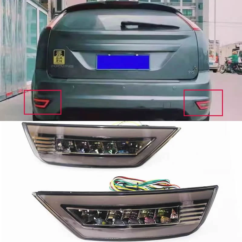 Для хэтчбека Ford Focus 2009-2014 Модифицированная лампа заднего бампера рабочая вода