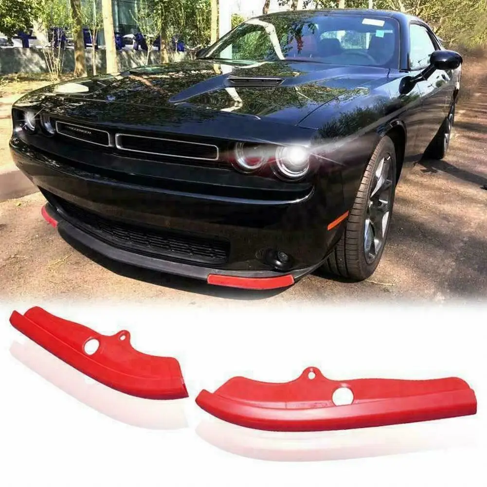 

Brand New Durable High Quality Useful Lip Splitter Protector Replace Spoiler Tail Trim Trim RED Car Front Bumpe