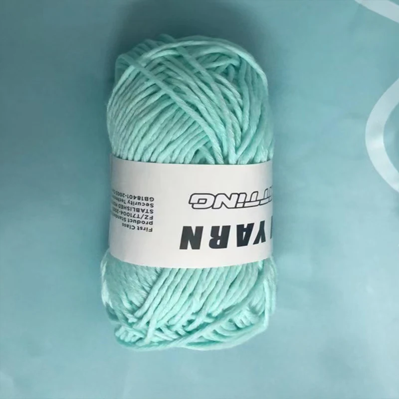 50g/roll Novel Functional Yarn Glow in the Dark Polyester Luminous Chunky Yarn 2mm for Hand Knitting Carpet Sweater Hat images - 6