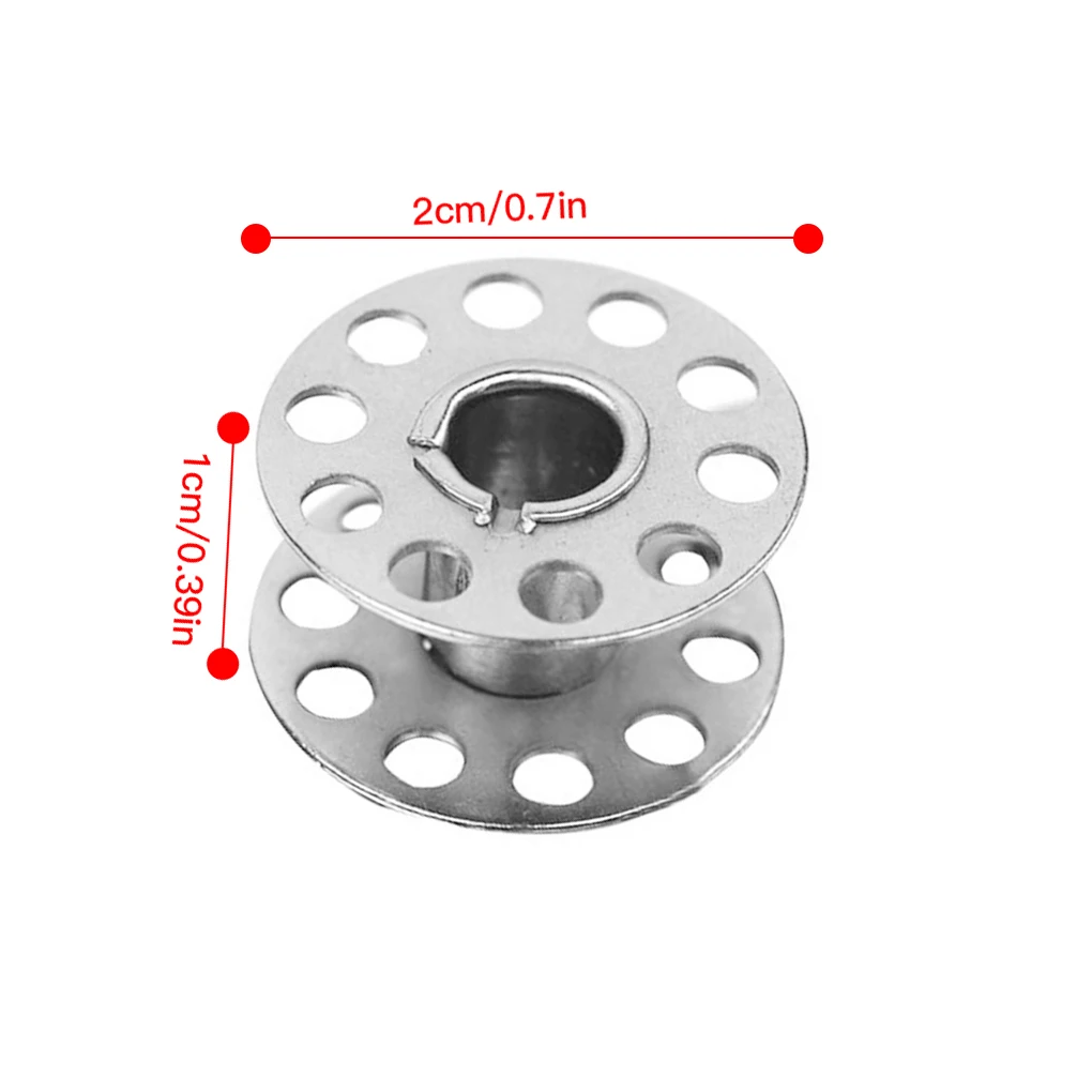

20 Pieces Sewing Machine Metal Bobbin Portable Thread Storage Spools