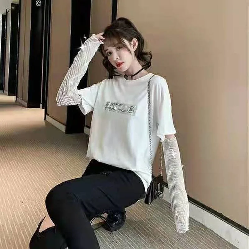 Черные стразы готические повседневные манжеты женские эмо альт Harajuku панк