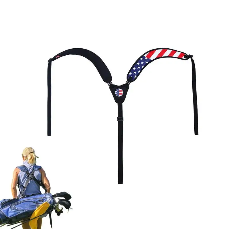 

Golf Bag Double Strap Golf Bag Carry Strap Adjustable And Waterproof Golf Bag Cross Straps Replacement For Women Men And Golf
