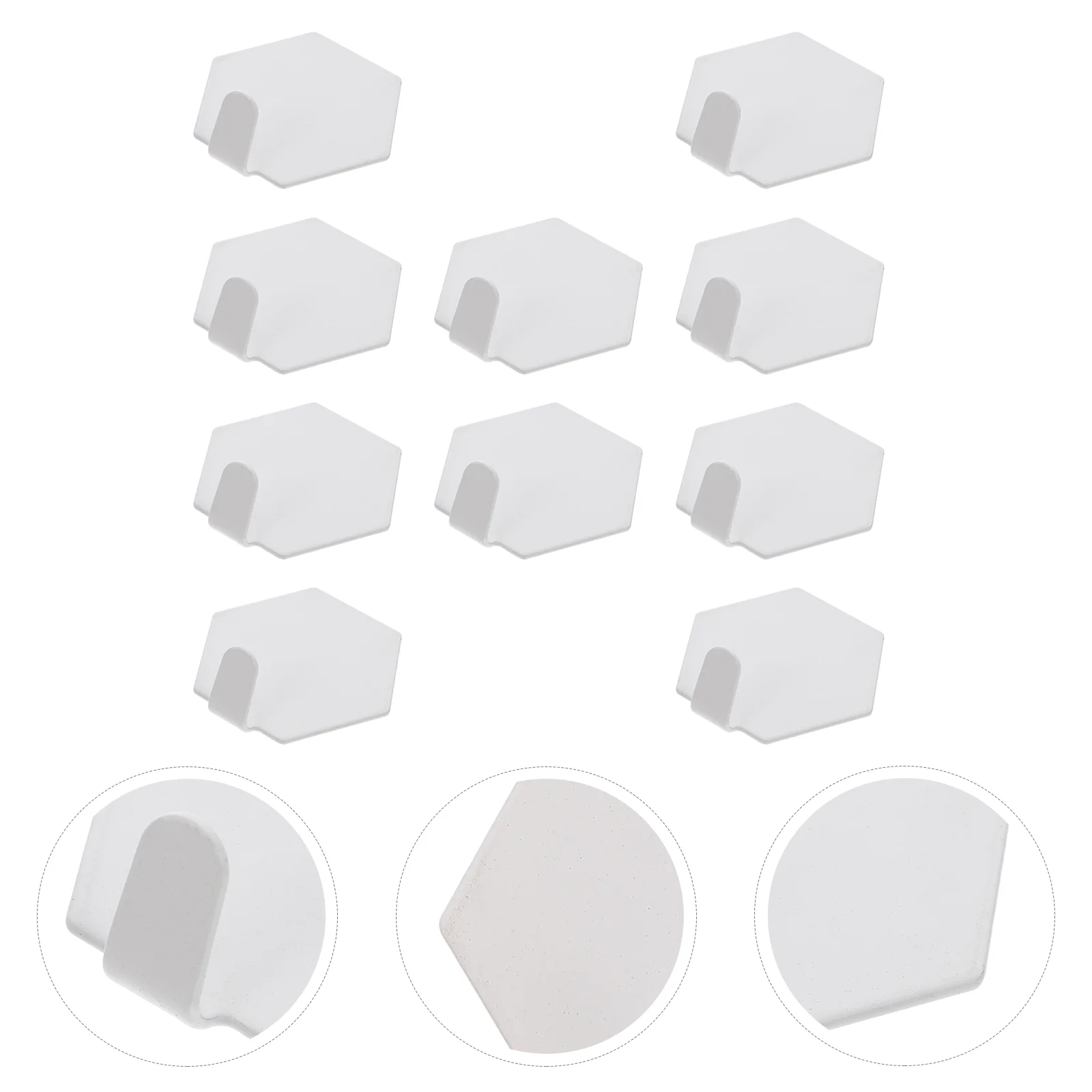 

10pcs Hexagon Hook Punch-free Kitchen Storage Hook Simple Storage Hook