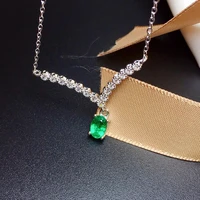 genuine natural emerald pendant in sterling silver fine womens jewelry sales with free shipping clearance sale