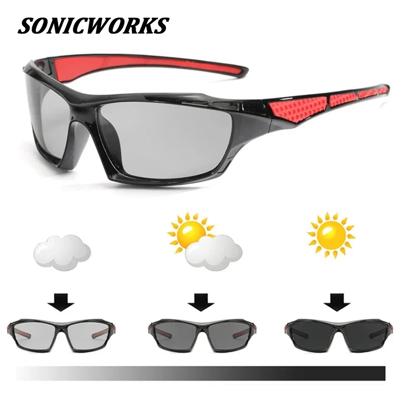 

Polarized Men Women Bicycle Cycling Glasses Photochromic Driving Sunglasses Color Change MTB Bike Chameleon Eyewear Gafas AC0312