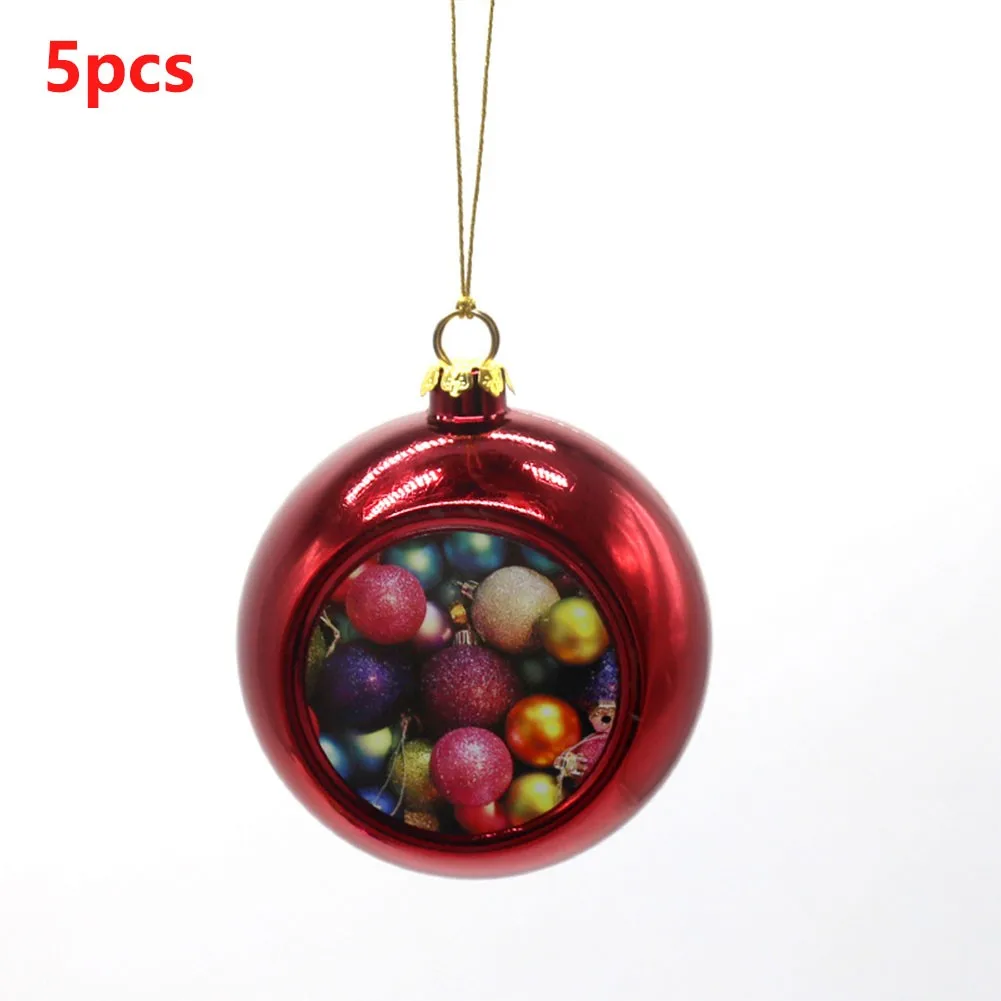 

5pcs 8mm Sublimation Colourful Christmas Baubles Gift For Heat Transfer Printing For Heat Transfer Printing Festivals