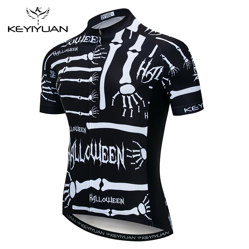 

2021 Keyiyuan Outdoor Bicycle Sportwear Men Cycling Clothing Short Sleeve MTB Jersey Tops Mallot Ciclismo Hombre Verano