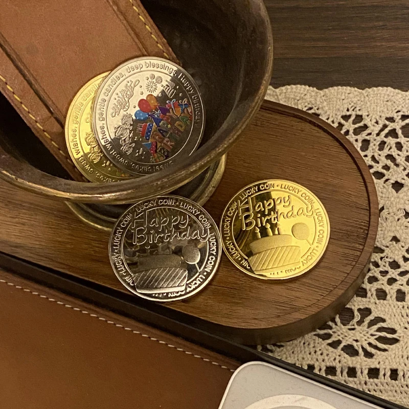1 шт. медаль на удачу и счастье Коллекционная монета день рождения памятные
