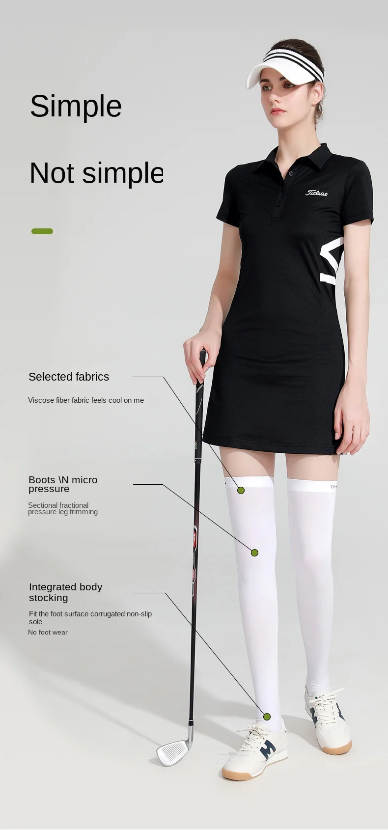 Summer golf stockings antiskid sunscreen high breathable stockings