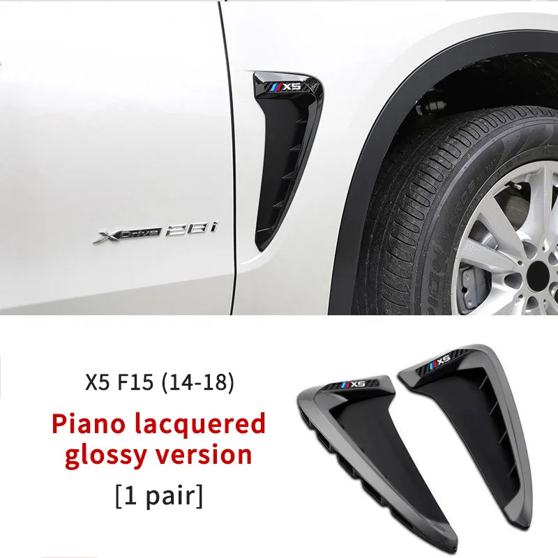 

Для BMW X5 F15 X5M F85 2014-2018 Xdrive логотип M Логотип ABS серебристый/черный автомобиль акула жаберная сторона крыло вентиляционные стикеры автомобильные аксессуары
