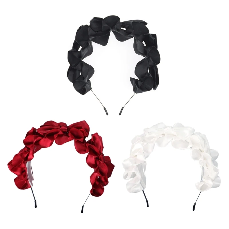 

Woman Cute Bowknot Headband Girls Makeup Hairband Daily Wear Hair Decors