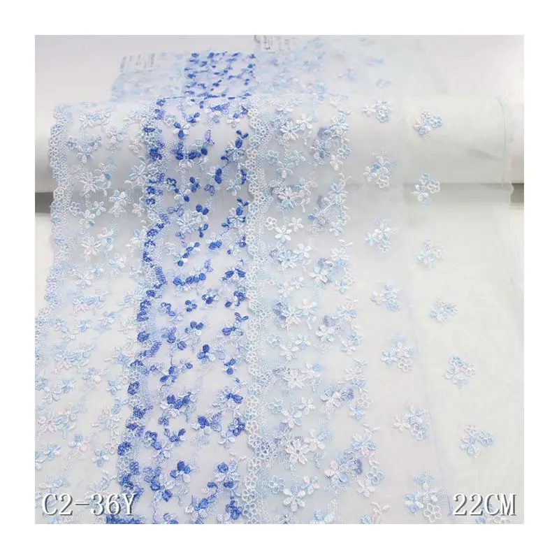 

28Yards High Quality Sexy Embroidered Women Lingerie Making Lace Material 22cm Wholesale Flower Lace Trim