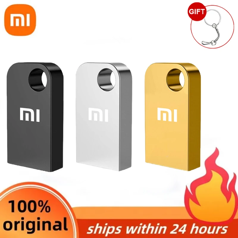 Usb-флеш-накопитель Xiaomi в металлическом корпусе водонепроницаемый 1 ТБ 512 ГБ 256 128 64