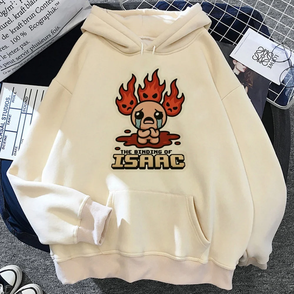 Фото Женские худи The Binding of Isaac, кавайный стиль, графический принт, одежда для женщин 2000-х годов, харадзюку, мужская эстетика. №3