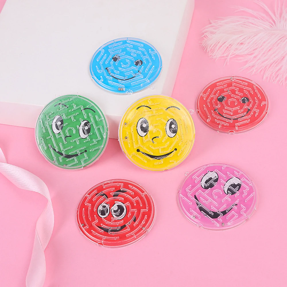 

Surprise Gifts for Children Round Smiling Face Beads Maze Toys Kids Birthday Party Pinata Stuffing Carnival Prize Boys Favorite