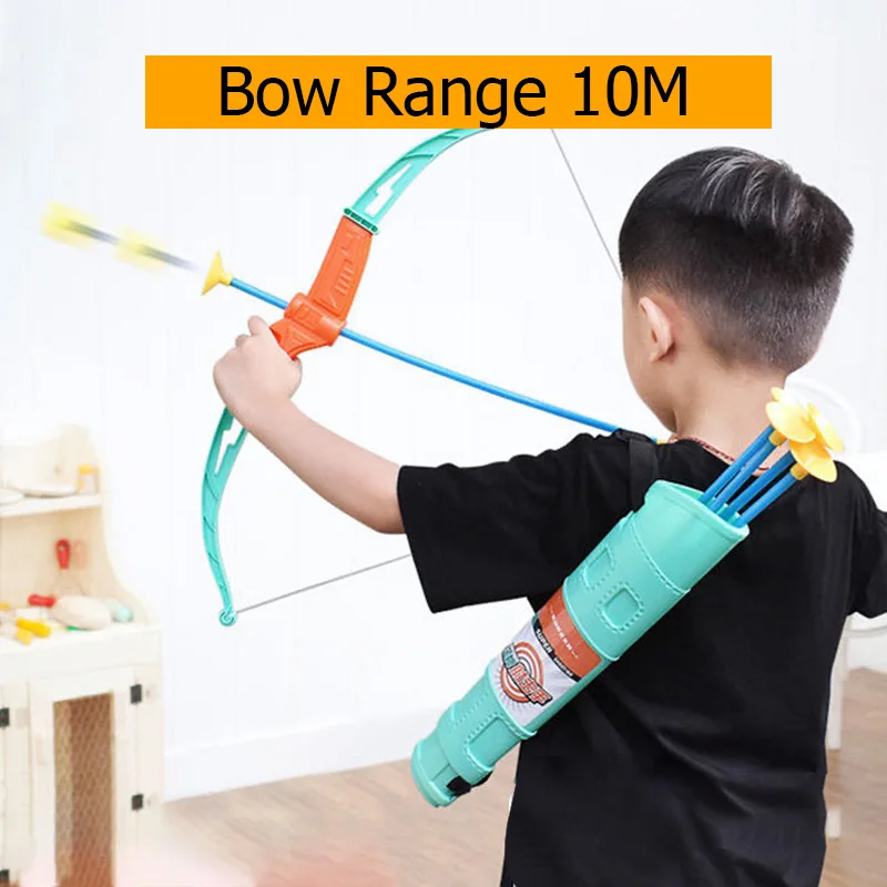 

Child Boy Shooting Simulation Bow and Arrow Set Toy Parent-child Interaction Outdoor Role Playing Birthday Gift Archery Toy
