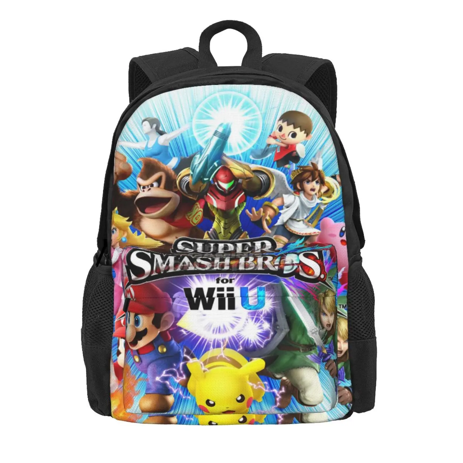 

Super Smash Bros. 2 school bags Travel Bag Men Handbag Schoolbag Plaid Handbags Rucksack Minibag