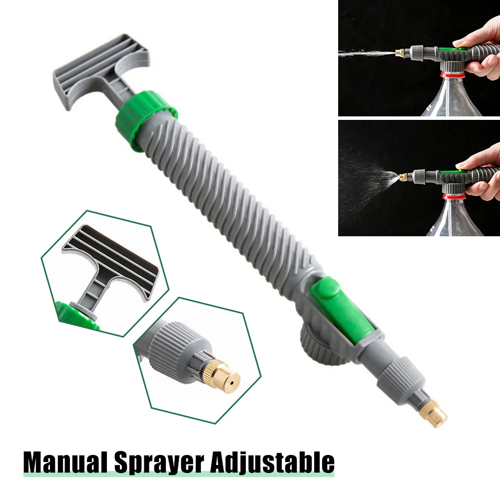 Купи Manual Garden Pump Sprayer Adjustable Nozzle Handheld Water Bottle Sprayer Watering Spray for Gardening Watering Guns Home Plant за 44 рублей в магазине AliExpress