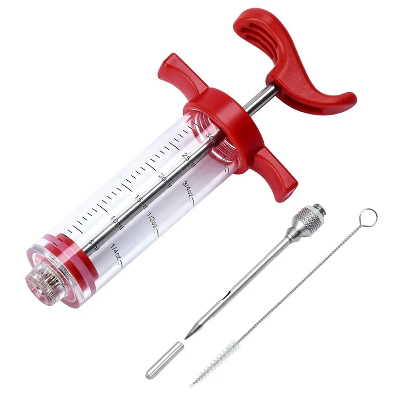 1 Набор большой пластиковый шприц-маринад для индейки + унция шт. иглы из