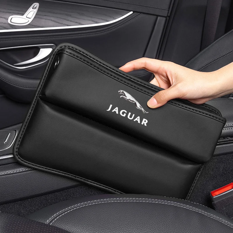 

Car Organizer Box Leather Seat Crevice Gap Storage Bag Accessories For Jaguar XF XE XK XD XFL XFR XKR XK8 XJS XJ8 XJR XJL F-Pace