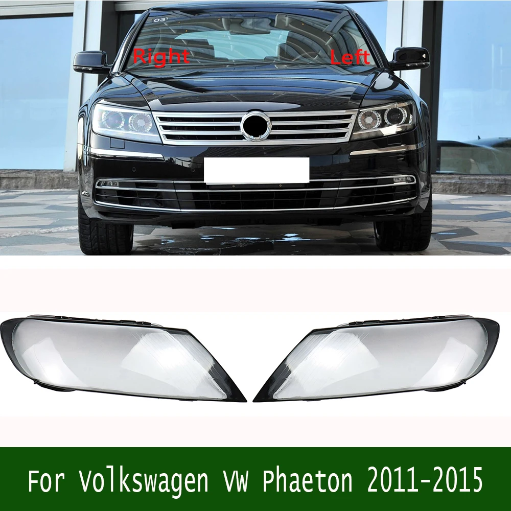 

For Volkswagen VW Phaeton 2011-2015 Front Headlight Cover Transparent Lampshade Shell Headlamp Housing Lens Plexiglass