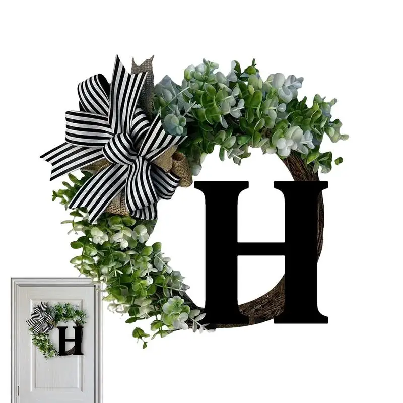 

Last Name Year Round Front Door Wreath 26 Letter Farmhouse Wreath Name Signs For Kids Room Home Front Door Spring All Seasons